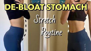 8 Min Stomach DeBloating Stretch Routine helps digestion constipation [upl. by Hgielrak859]