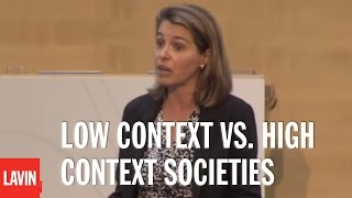 Leadership Speaker Erin Meyer Low Context vs High Context Societies [upl. by Haseena]