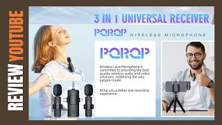 PQRQP 3 in 1 Wireless Lavalier Microphones [upl. by Aitnas85]