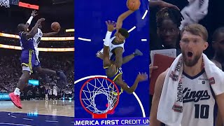 EVERY ANGLE of Malik Monks INSANE POSTER DUNK 👀 [upl. by Eelirrem]