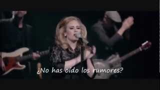 Adele  Rumor Has It Live Subtitulada al español HDmp4 [upl. by Binky]