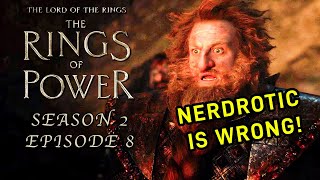 Rings of Power Season 2 Episode 8 Review  nerdrotic IS WRONG [upl. by Dasa]