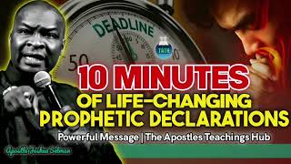 POWERFUL PROPHETIC DECLARATIONS FOR OCTOBER BY APOSTLE JOSHUA SELMAN [upl. by Solis]