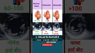 Normal heart beat kitni hoti h l ecg echo shorts [upl. by Orji]