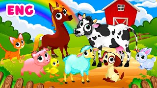 Learn Farm animals for kids Farm Animals Names amp Sounds [upl. by Welcher]