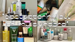 Declutter My Skincare Collection With Me  Making It Up [upl. by Kristine]