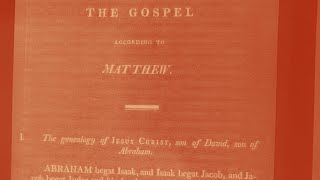 1808 Thomson Septuagint Bible Reading Matthew 9 [upl. by Englebert282]