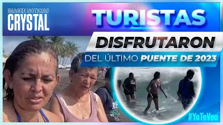 Turistas disfrutan del último puente de 2023  Noticias con Crystal Mendivil [upl. by Delamare846]