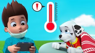 Paw Patrol The Mighty Movie  Marshall is Sick Ryder helps with recovery [upl. by Haraj]