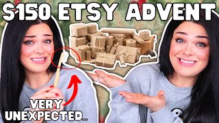 NOT WHAT I WAS EXPECTING 150 Etsy quotSelf Carequot Advent Calendar Unboxing [upl. by Haelahk]