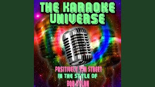 Positively 4th Street Karaoke Version In the Style of Bob Dylan [upl. by Trever]