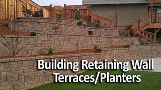 Building Terraced Retaining Walls or InWall Planters [upl. by Erb]