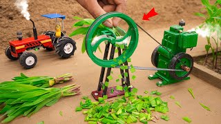 diy mini chaff cutter machine science project sanocreator [upl. by Essa835]