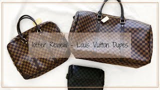 Designer Dupes for Less  An Ioffer Review of Louis Vuitton Dupes  A Gallon of Glitter [upl. by Carlock18]