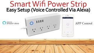 Must Have WiFi Smart Power Strip Alex Compatible SUPER EASY SETUP [upl. by Eppes]