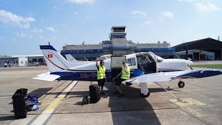 Flight Shoreham  Jersey July 2014 with our Piper Arrow III [upl. by Payne]