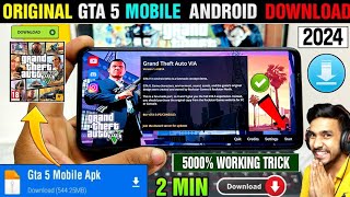 🎮 GTA 5 MOBILE DOWNLOAD  HOW TO DOWNLOAD GTA V IN ANDROID  DOWNLOAD REAL GTA 5 ON ANDROID 2024 [upl. by Eenyaj]