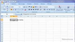 Saisir du texte sur deux lignes avec Excel [upl. by Strepphon937]