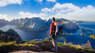 Hiking 80km Across the Lofoten Islands Norway 🇳🇴 [upl. by Ahsikcin]