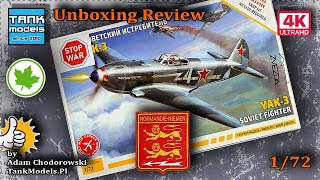 Unboxing 324  172 Yak3 NormandieNiemen  Zvezda 7301 [upl. by Meridith516]