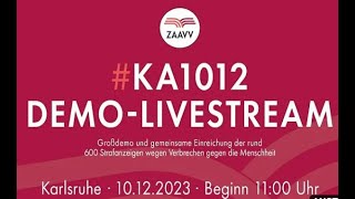 KA1012 LiveStream der GROSSDemo in Karlsruhe 101223  ab 11 Uhr [upl. by Joshi]