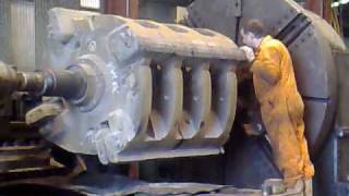 biggest lathe on you tube heavy engineering [upl. by Findlay]