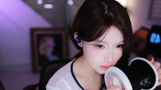 ASMR 솜털 귀청소 하면서 수다떨기  quotShh its okayquot comfy Towel Scratching amp gentle Whispering [upl. by Delmore]