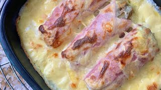 Recette  Endives au jambon au Maroilles de Cyril Lignac [upl. by Anomor]