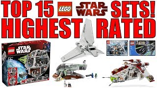 Top 15 HIGHEST RATED LEGO Star Wars Sets [upl. by Naginnarb]