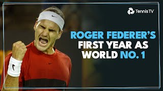 Roger Federers FIRST Year As World No 1  Best Shots amp Moments From 2004 [upl. by As]