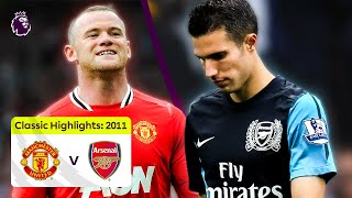 Manchester United 82 Arsenal  Full Premier League Highlights  201112 [upl. by Aihsenak]