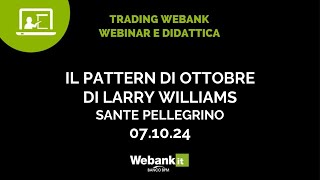 Il Pattern di Ottobre strategia vincente di Larry Williams [upl. by Ellerihs454]