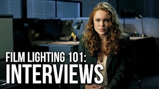 How to Film Cinematic Interviews  4 Lighting Setups [upl. by Thier]