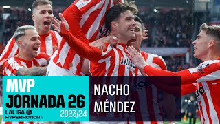 NACHO MÉNDEZ decide el DERBI ASTURIANO🎯  LALIGA Hypermotion MVP JORNADA 26 [upl. by Carleton]