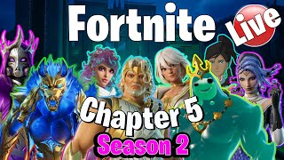 The gods have Arrived  Fortnite Chapter 5 Season 2 Live Gameplay PC [upl. by Harwilll]