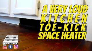 Kitchen toekick space heater was very loud at an Edina MN home inspection [upl. by Verna]