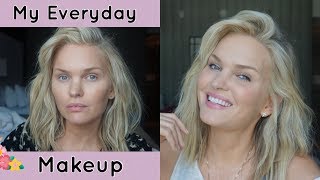 MY EVERYDAY MAKEUP ROUTINETUTORIAL with ROSACEA COVER UP [upl. by Sower]