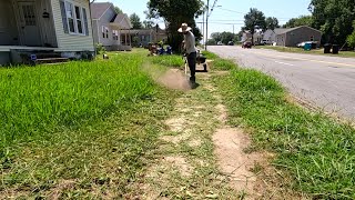 We CAUGHT this Yard RIGHT before CODE ENFORCEMENT showed up  SATISFYING Edging [upl. by Womack823]