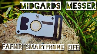 Outdoorheinz  Midgard Messer Fafnir Smartphone Knife [upl. by Arimahs191]