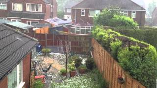 Hailstorm Burbage UK 28 06 12 [upl. by Pouncey]