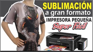 💥Cómo Sublimar CAMISETAS con Impresora PEQUEÑA A4 🅼🆄🆈 🅵🅰🅲🅸🅻 👉🖨️ IMPRIMIR a GRAN FORMATO All Over [upl. by Artenahs275]