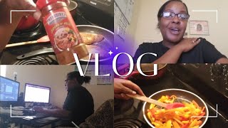 VLOG  COOKING RASTA PASTA  WORKING ON UNFINISHED PROJECTS [upl. by Steven]