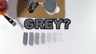 How To Make Grey Color Acrylic Paint Easy [upl. by Holly-Anne]