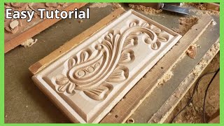 Wood CARVING for BEGINNERS 😀😀👌REALLY AMAZING woodcarving [upl. by Almap533]