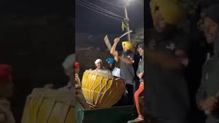 Nagar Kirtan  GATKA Lang pind  Gur Star  Khalsa  AK 47 Khalistan Punjab [upl. by Zehcnas409]