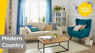 Wohnzimmer im Landhausstil einrichten How to style Modern Country  Roombeez – powered by OTTO [upl. by Nahor439]