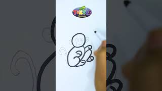 how to draw Monkey  how to draw cartoon Monkey easy  how to draw step by step [upl. by Erdied]