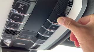 How to Pair a Garage Door Opener to the HomeLink System in a Porsche Macan [upl. by Marley707]