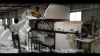 PP Jumbo Bag Direct Recycling Machine [upl. by Ciredec]