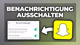 Snapchat Benachrichtigungen ausschalten  Tutorial [upl. by Anaujahs673]